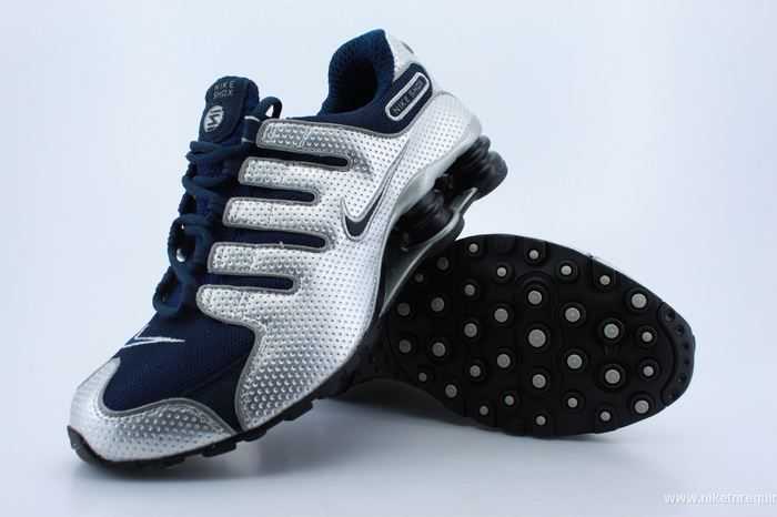 femmes de la marine et argentée shox NZ (2)
